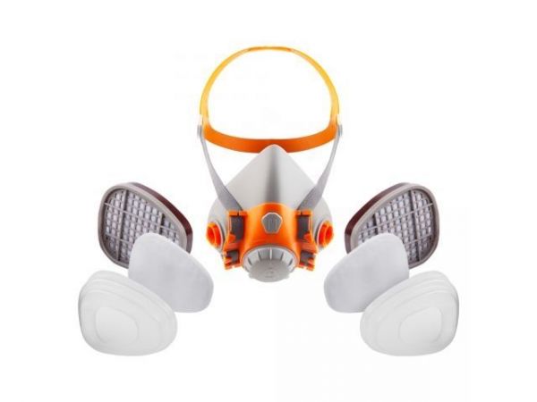 Полумаска 6500 с фильтрами 6510 А1 с предфильтрами и с держателями Jeta Safety (комплект)(р-р М, для защиты дыхания (полумаска, фильтры A1 2шт, предфильтры 4шт, держатели 2шт))