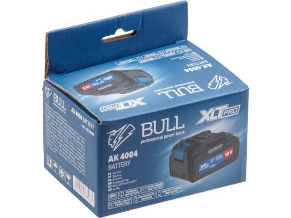 Аккумулятор BULL AK 4004 18.0 В, 4.0 А/ч, Li-Ion XLTpro(18 В, 4 А*ч, Li-ion)