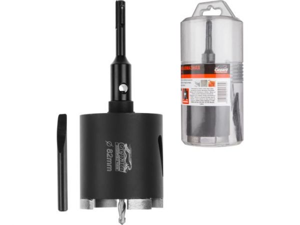 Коронка алмазная d 82мм железобетон GEPARD (GP2078-82)(безударная, сверло алмазное трубчатое)