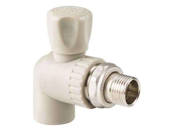 Кран шар. ПП для радиатора 20х1/2' угл., сер. РТП