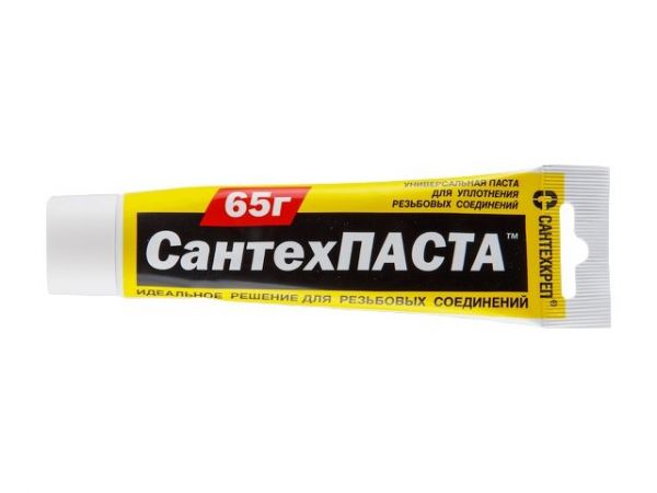 Паста уплотнительная универсальная 'Сантехпаста' 65 гр. (в тубе)(Для уплотнения разьемных резьбовых соединений)