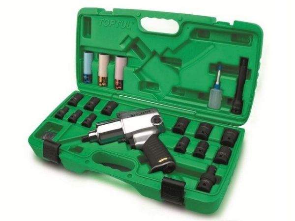 Пневмогайковерт 1/2' 949Nm с набором головок 27пр. в чем. TOPTUL (GDAI2703)