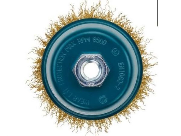 Щетка д/шлиф.маш. проволочная, чашечная 100мм / М14 MAKITA