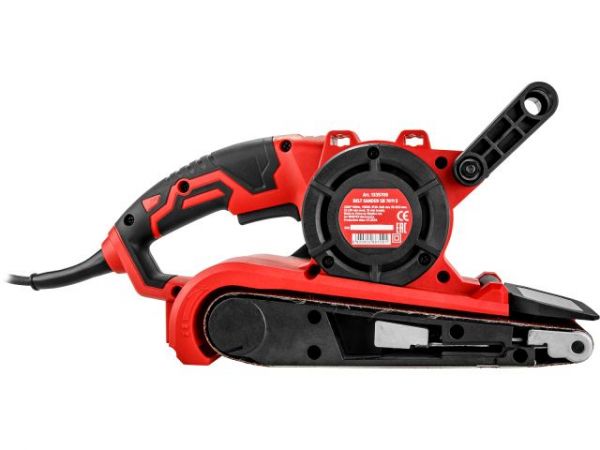 Ленточная шлифмашина Wortex SB 7611 E в кор. 1150 Вт, лента 76х533 мм, крепление к столу(120-380 м/мин, откидной носик)