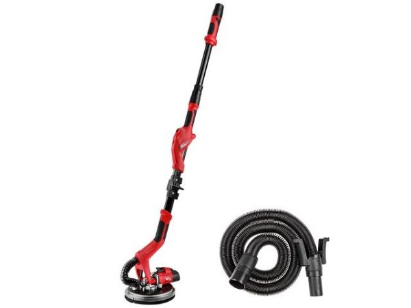 Шлифмашина для стен и потолков WORTEX DG 2260 в чем. с штангой, 600 Вт, 225 мм, LED, 600-1500 об/мин(600 Вт, 600-1500 об/мин, 225 мм, регул. об., подсветка LED, регул. об., требуется подключение к пыле)