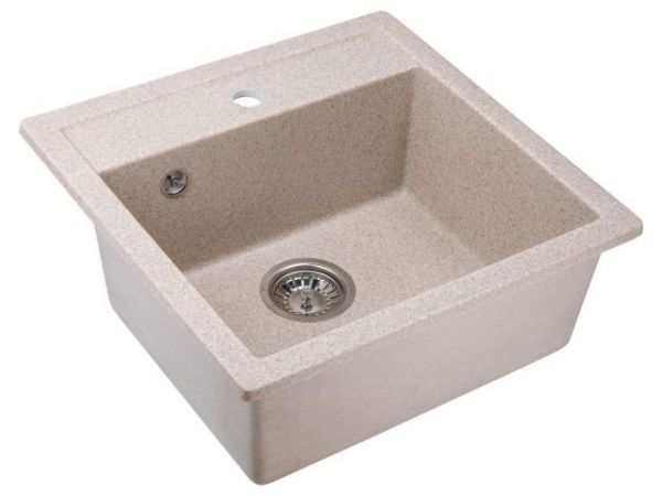 Мойка кухонная из искусственного камня STAR гранит 510х505 мм, AV Engineering