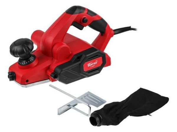 Рубанок электрический WORTEX LX PL 2006-1 в кор. 650 Вт, шир. до 82 мм, глуб. до 2.0 мм(Длина шнура 2 м, 2 кг.)