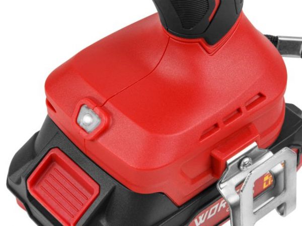 Дрель-шуруповерт WORTEX BD 2025 LiSET в чем. ALL1 XLT БЕСЩЕТ, 18 В, 55 Н*м, 2х2 А*ч, БЗП 10 м(0-1800 об/мин, подсветка.)