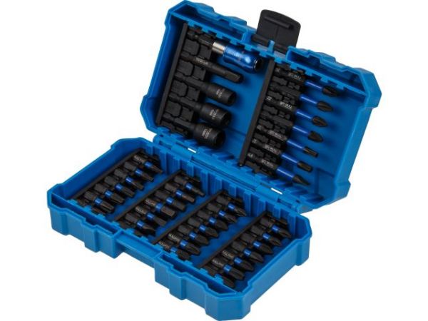 Набор бит ударных BULL Impact IMB 40 Max в кейсе(Торсионные, 58-62 HRC, 40 предметов)