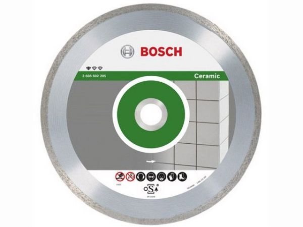 Алмазный круг 115х22 мм по керамике сплошн. STANDARD FOR CERAMIC BOSCH(сухая резка)