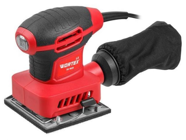 Виброшлифмашина WORTEX LX SS 1020 в кор. 240 Вт, 100х110 мм, 14000 кол/мин(крепление на липучке/скобах, 1.3 кг)