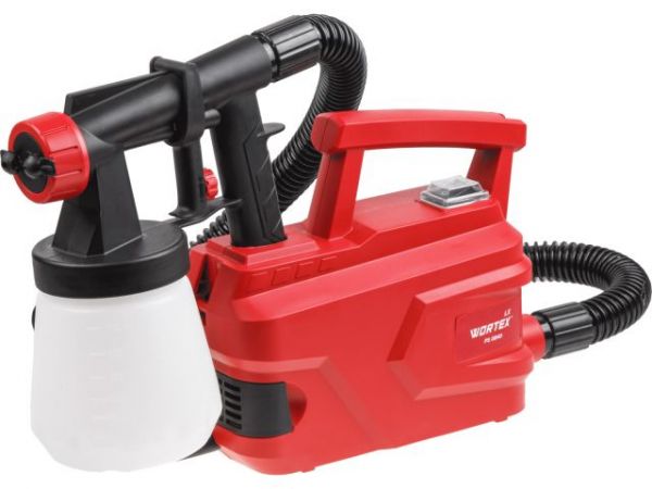 Краскораспылитель электрический WORTEX LX PS 0840 в кор. 500 Вт, 750 мл/мин, 0.7 л бак(2.6 мм сопло, 50 DIN, выносной компрессор)