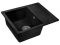Мойка кухонная из искусственного камня PLATINUM черный 570х465 мм, AV Engineering