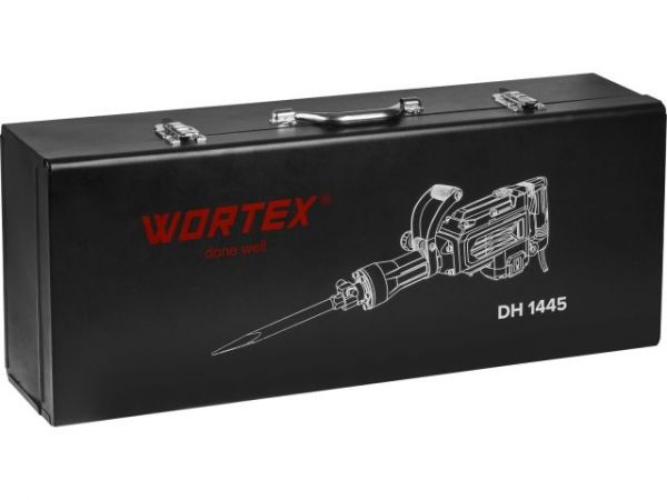 Отбойный молоток WORTEX DH 1445 в чем. 1400 Вт, 45 Дж, HEX 30, 1800 уд/мин(14.3 кг)