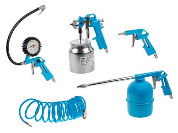 Набор пневмоинструмента DGM S510 (5 предметов)(ниж. бак)