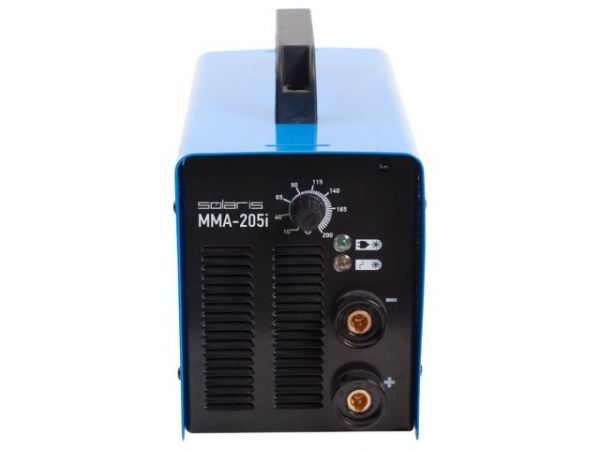 Инвертор сварочный SOLARIS MMA-205i(230В; 10-200 А; 85В; электроды диам. 1.6-4.0 мм; вес 5.1 кг)
