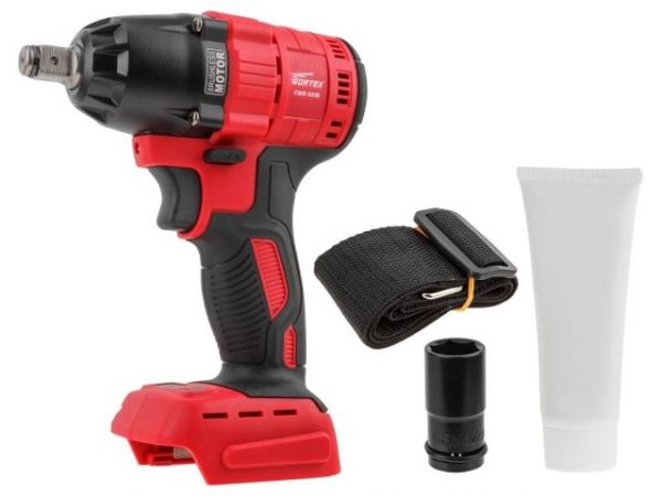 Ударный гайковерт WORTEX CWR 0318 в кор. ALL1 XLT SOLO БЕСЩЕТ., 18 В, 310 Н*м, 1/2'(вес 2.0 кг)