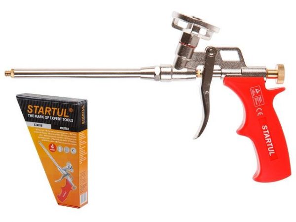 Пистолет для монтажной пены STARTUL MASTER (ST4056)(в комплекте 4 насадки)