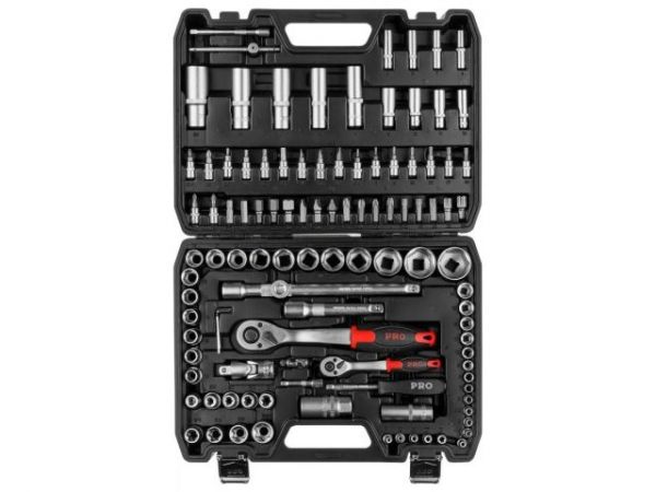 Набор головок и бит 108пр. 1/4',1/2' PRO STARTUL STUTTGART (PRO-108S)(6 граней)