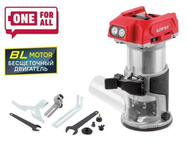 Фрезер кромочный WORTEX CMM 1835 в кор. ALL1 XLT SOLO БЕСЩЕТ., 18 В, цанга 6/8, рег. об, конс(10000-30000 об/мин)
