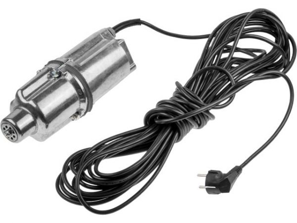 Насос вибрационный 'Ручеек-1М', 10м (нижний забор)(алюминиевая обмотка 0,67мм, провод ПВС 3х0,75 мм, 225 Вт, 1050 л/ч)