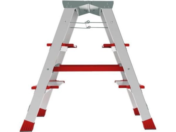 Лестница-стремянка алюм. двухст.67 см 3 ступ. 4,9кг NV 3127 Новая высота(Макс. нагрузка - 225 кг.)