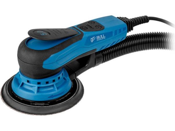 Эксцентриковая шлифмашина BULL OS 1550 E в кор. БЕСЩЕТ., 150 мм, 350 Вт, 4000-10000 об/мин(шнур - 4 м, амп. колебаний 5,0 мм)