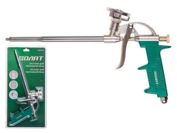 Пистолет для монтажной пены ВОЛАТ(в комплекте 4 насадки)