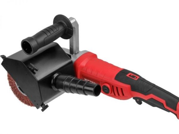 Щеточная шлифмашина WORTEX WS 1012 S в кор. 1300 Вт, 100х120 мм, 900-3200 об/мин(Регул. об., 2.5 кг)