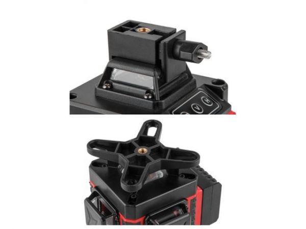 Нивелир лазерный WORTEX LL 0340 в чем. + аксессуары 4х360°, до 25 м, +/- 0.3 мм/м, зеленый(резьба 1/4')