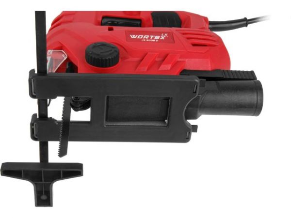 Лобзик электрический WORTEX LX JS 8008 E в кор. 800 Вт, 500-3350 ход/мин, пропил до 80 мм, алюм.под. (маятник.ход, сдув опилок, рег.об., бзп патрон, алюминиевая литая подошва)
