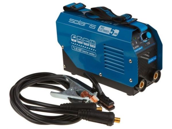 Инвертор сварочный SOLARIS MMA-250D(230В; 20-200 А; 70В; электроды диам. 1.6-5.0 мм; вес 3.6 кг)