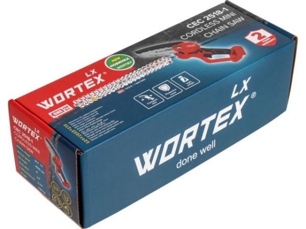 Мини-пила WORTEX LX CEC 2518-1 в кор. ALL1 XLT SOLO 18В, 12.5 см
