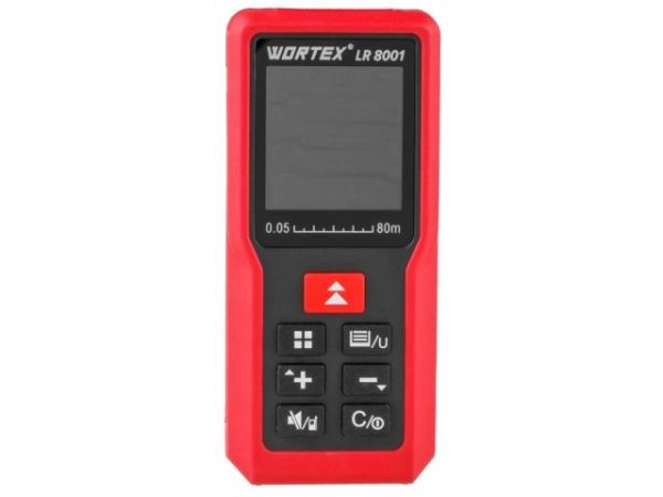 Дальномер лазерный WORTEX LR 8001 в кор., 0.05 - 80 м, +/- 2 мм/м