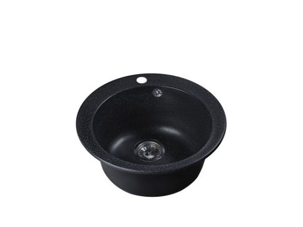 Мойка кухонная из искусственного камня POINT оникс 495х495 мм, AV Engineering