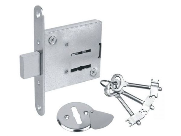 Замок врезной Омега ЗВ8-4 (3 ключа)