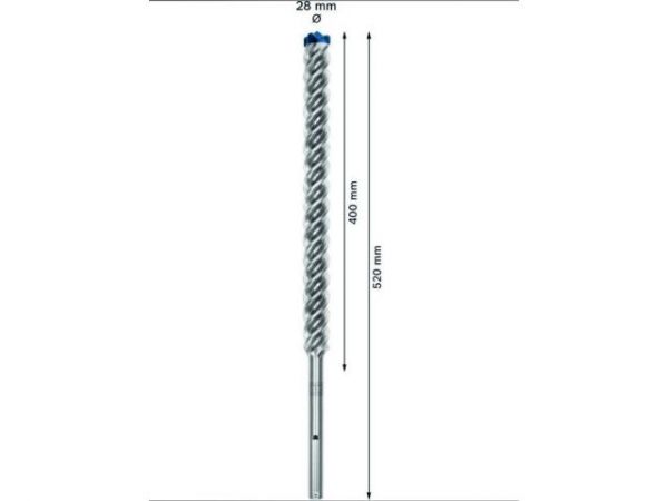 Бур SDS MAX 28x400x520 мм 8X BOSCH
