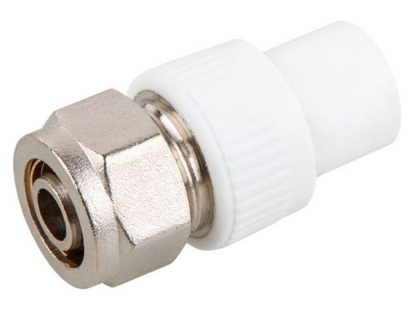 Штуцер переходной комб. (цанга) PPR/REX 20/16х2, РТП