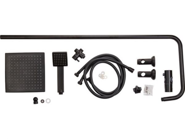 Душевая стойка, черн., AV Engineering(Смеситель приобретается отдельно.)