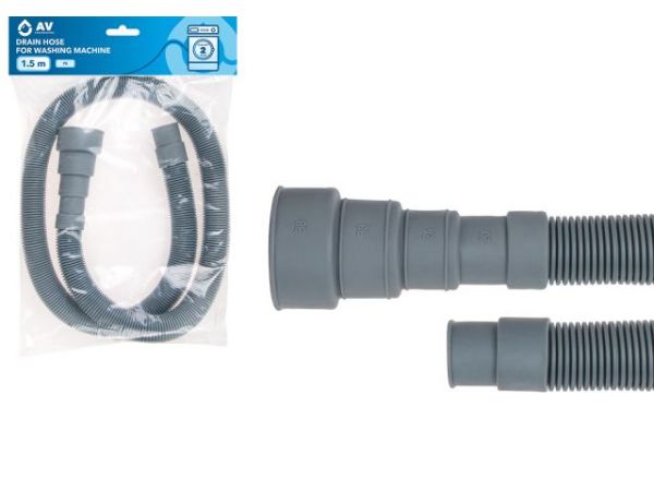 Шланг сливной для стиральной машины 1,5 ПЭ, AV Engineering