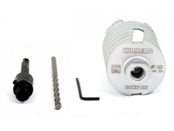 Коронка алмазная d 72 мм железобетон HILBERG LASER(сухое сверление)