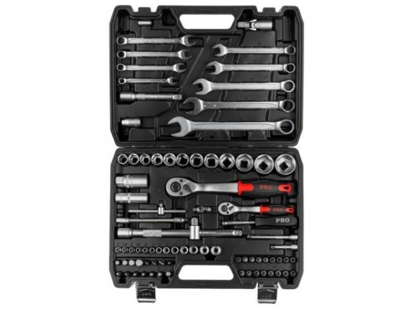 Набор головок и ключей 82пр. 1/4',1/2' PRO STARTUL STUTTGART (PRO-082S)(6 граней)