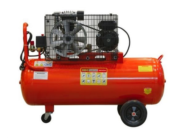 Компрессор HDC HD-A101 ременной(396 л/мин, 10 атм, ременной, масляный, ресив. 100 л, 220 В, 2.20 кВт)