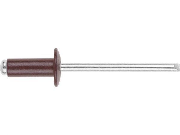 Заклепка вытяжная 4.8х12 мм алюминий/сталь, RAL 3009 (10000 шт в коробе) STARFIX(Цвет оксидно-красный)