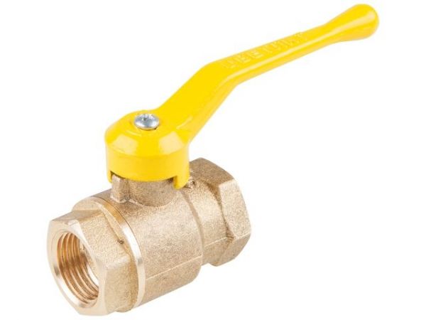 Кран шаровый 1/2' вн.-вн. ручка (ГАЗ) PN1,6 МПа; 11Б27п4, Цветлит(ЦРБ0046)