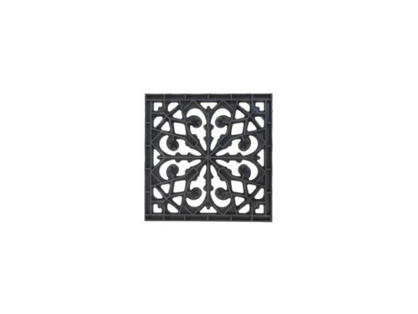 Решетка пластиковая декоративная к дождеприемнику (черный), Ecoteck, РБ