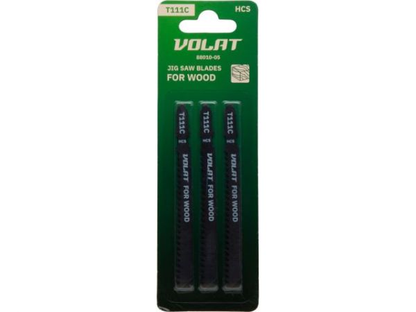 Пилка лобз. по дереву T111C (3 шт.) ВОЛАТ(пропил прямой, грубый, для базовых работ)