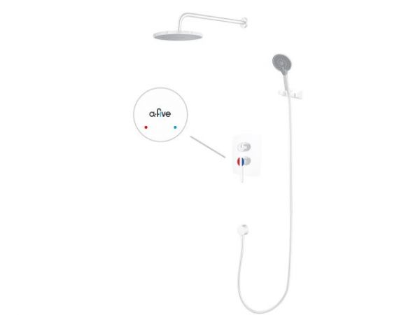 Душевая система (Lt) D35, серия Lotus белый, a-five(Встраиваемый, Излива нет, 1000 - 1200 мм.)