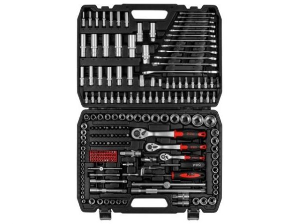 Набор головок и ключей 216пр. 1/4',3/8',1/2' PRO STARTUL STUTTGART (PRO-216S)(6 граней)