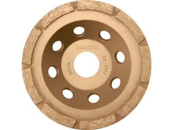 Алмазная чашка 115х22.2 мм однорядная 'Эконом' (груб. шлиф., для УШМ 115 мм) MAKITA(для быстрого шлифования)